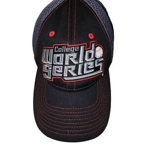 Zephyr Men's Black Gray NCAA 2017 College Baseball World Series Fitted Hat Small
